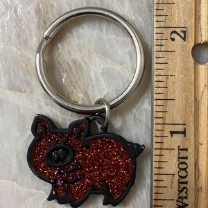 Cute Pig Piggy Keychain Key Ring